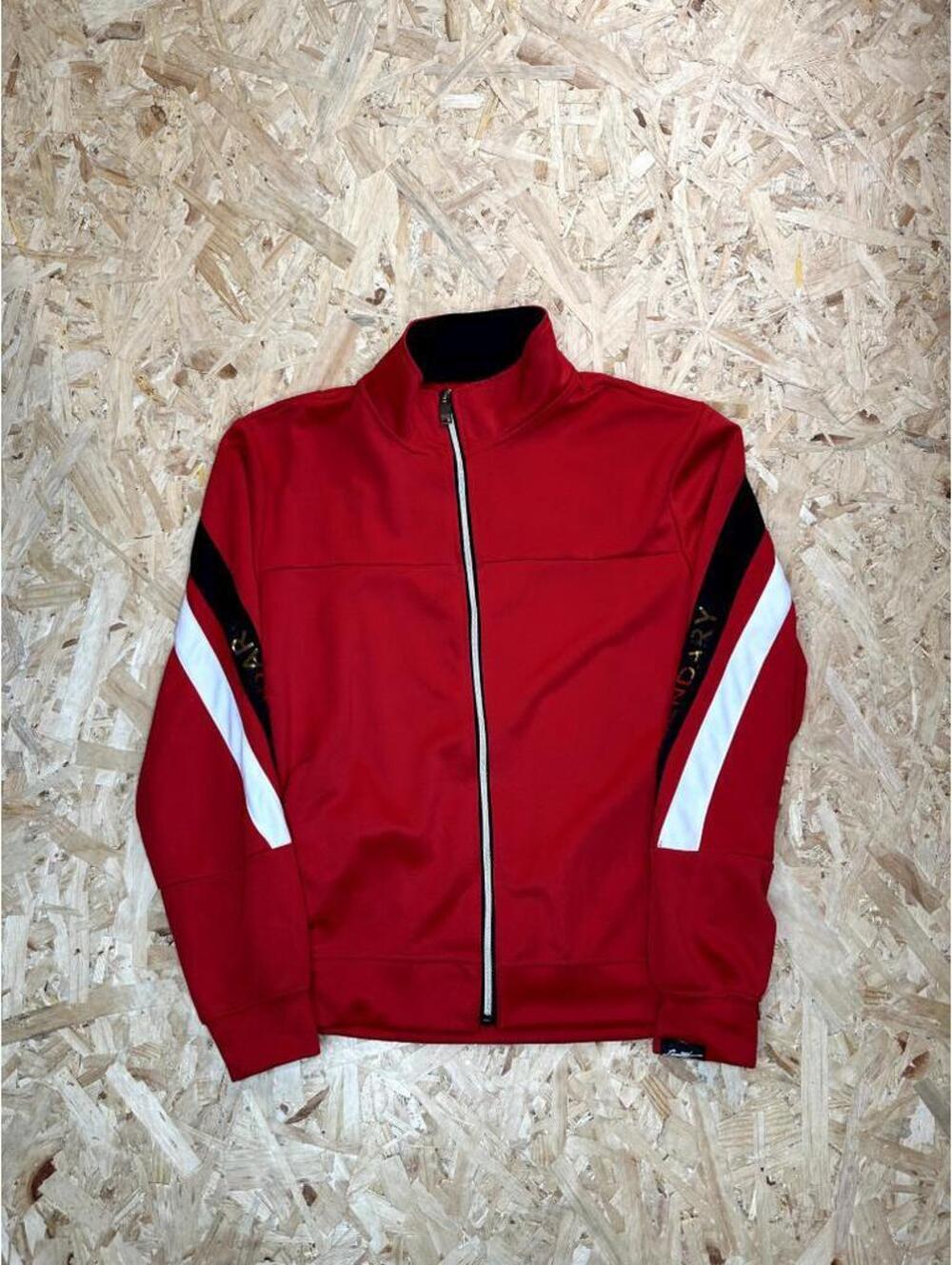 Switch Remarkable Track Jacket Mens Large Red Black White Legendary Full Zip